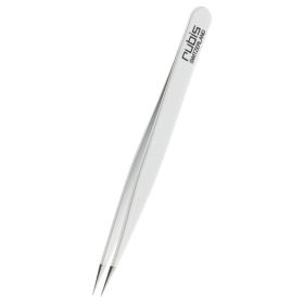Rubis Pinzette spitz weiss Inox