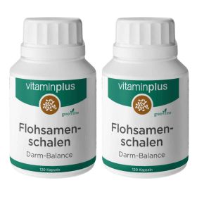 Vitaminplus Flohsamenschalen Kapseln 2x 120 Stück