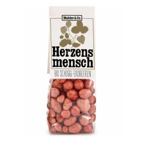 Mahler Herzensmensch Bio Schoggi - Erdbeeren 150 g