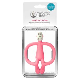 Matchstick Monkey Teether pink