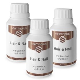 Vitaminplus Hair & Nail Kapseln 3x 120 Stück