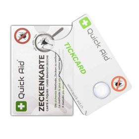 QUICK AID Zeckenkarte mit Lupe