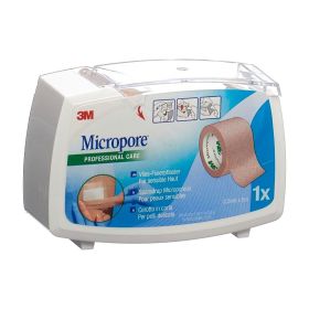3M Micropore Vlies mit Dispenser 25 mmx 5 m hautfarben