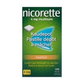 Nicorette Freshfruit Kaudepots 4 mg 105 Stück