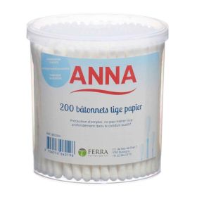 Anna Wattestäbchen Papier 200 Stück