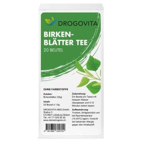 DROGOVITA Birkenblätter Tee Beutel 20 Stück