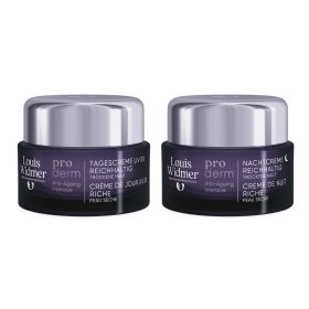 Louis Widmer Proderm Tages- und Nachcreme reichhaltig ohne Parfum - Duo Angebot