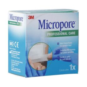 3M Micropore Vlies ohne Dispenser 25 mmx 5 m weiss refill