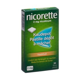 Nicorette Freshfruit Kaudepots 2 mg 30 Stück