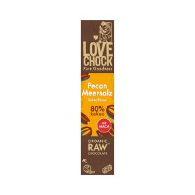 Lovechock Riegel Pecan-Meersalz 80% Kakao 40g 