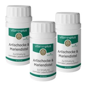 Vitaminplus Artischocke & Mariendistel Kapseln 3x 60 Stück