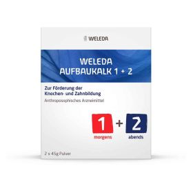 Weleda Aufbaukalk 1+2 Pulver 2 Glas 45 g