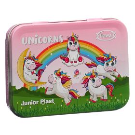 Flawa Junior Plast Strips Unicorns Box 20 Stück