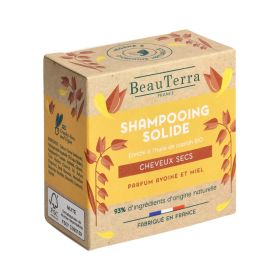 BeauTerra Festes Shampoo trockenes beschädigtes Haar 75 g