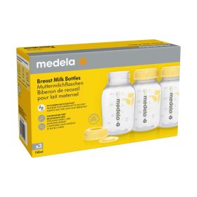 Medela Milchflasche 150 ml inklusiv Deckel und Einlage 3 Stück