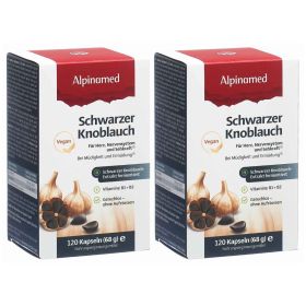 Alpinamed Schwarzer Knoblauch Kapseln 2x 120 Stück