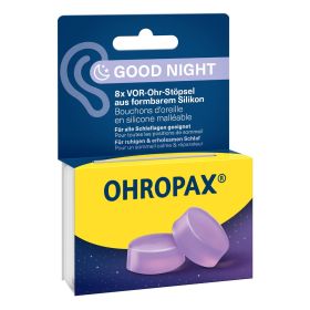 Ohropax Ohrstöpsel Silicon Good Night 8 Stück