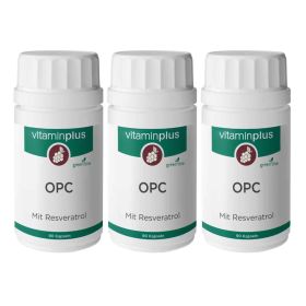 Vitaminplus OPC & Resveratrol Kapseln 3x 90 Stück
