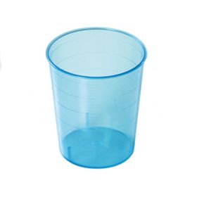 WIEGAND Medibecher 25ml blau waschbar 47 Stück