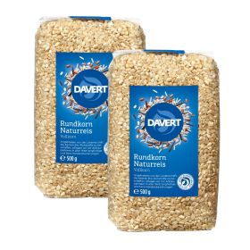 Davert Rundkorn Naturreis 2 x 500 g