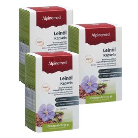 Alpinamed Leinöl Kapseln 3x 100 Stück