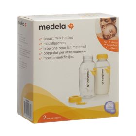 Medela Milchflasche 250 ml inklusiv Deckel und Einlage 2 Stück