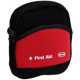 Flawa Freizeit-Apotheke Neopren-Etui schwarz/rot