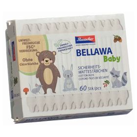 Bellawa Baby Sicherheitswattestäbchen Box 60 Stück