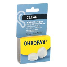 Ohropax Ohrstöpsel Silicon Clear 6 Stück