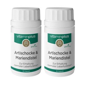 Vitaminplus Artischocke & Mariendistel Kapseln 2x 60 Stück
